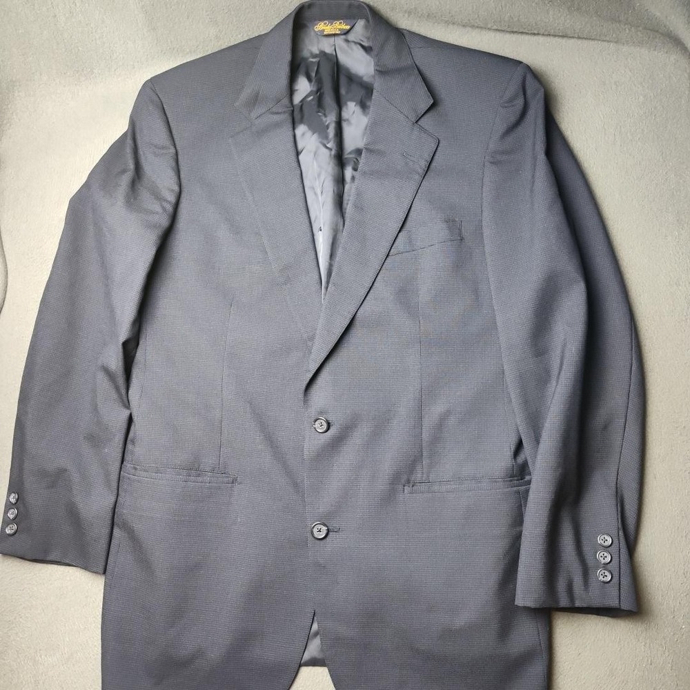 Brooks Brothers Blazer Mens 41 Long Brooksease Wool Sport Coat Suit Jacket USA